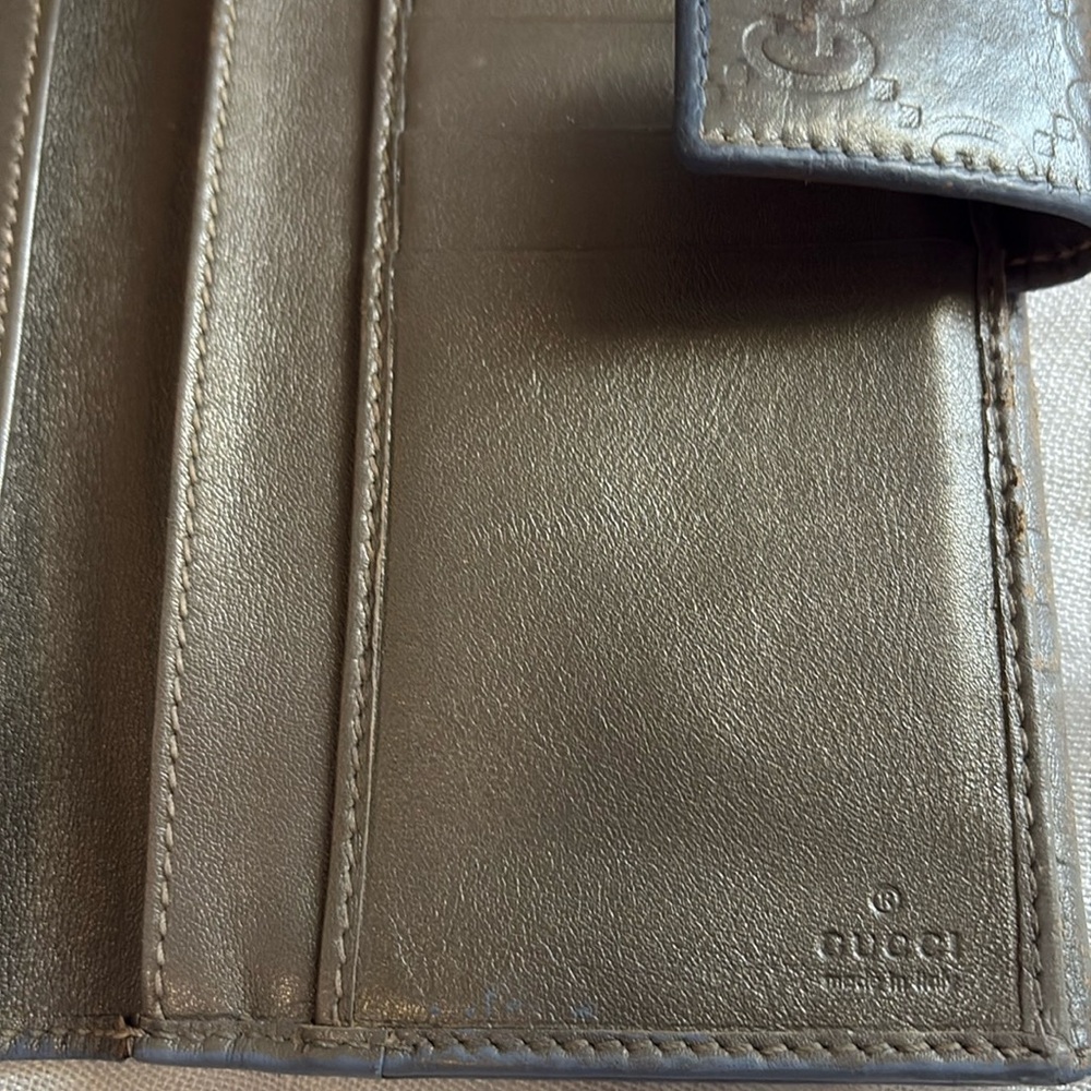Gucci Guccissima gray leather Wallet - Picture 7 of 10